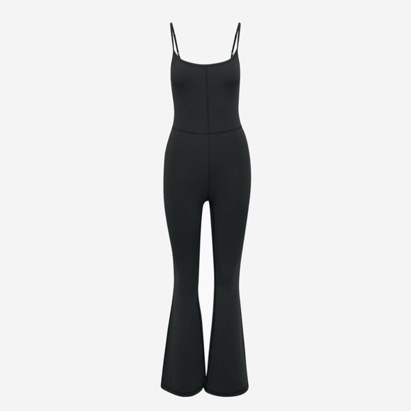 Black Flared Jumpsuit - Picture 1 of 3